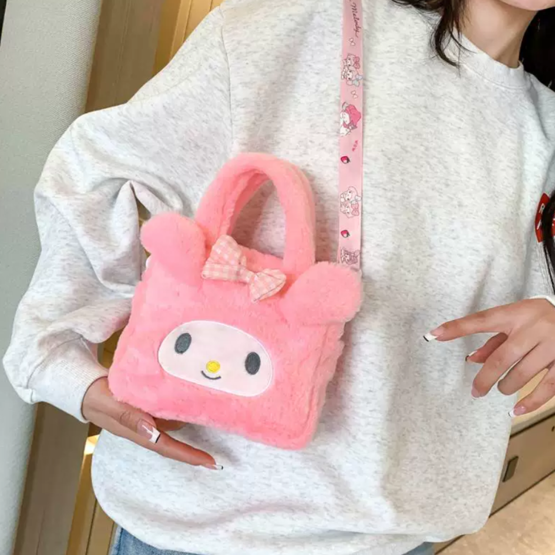 SANRIO PLUSH MINI SQUARE BAG - 5 OPTIONS