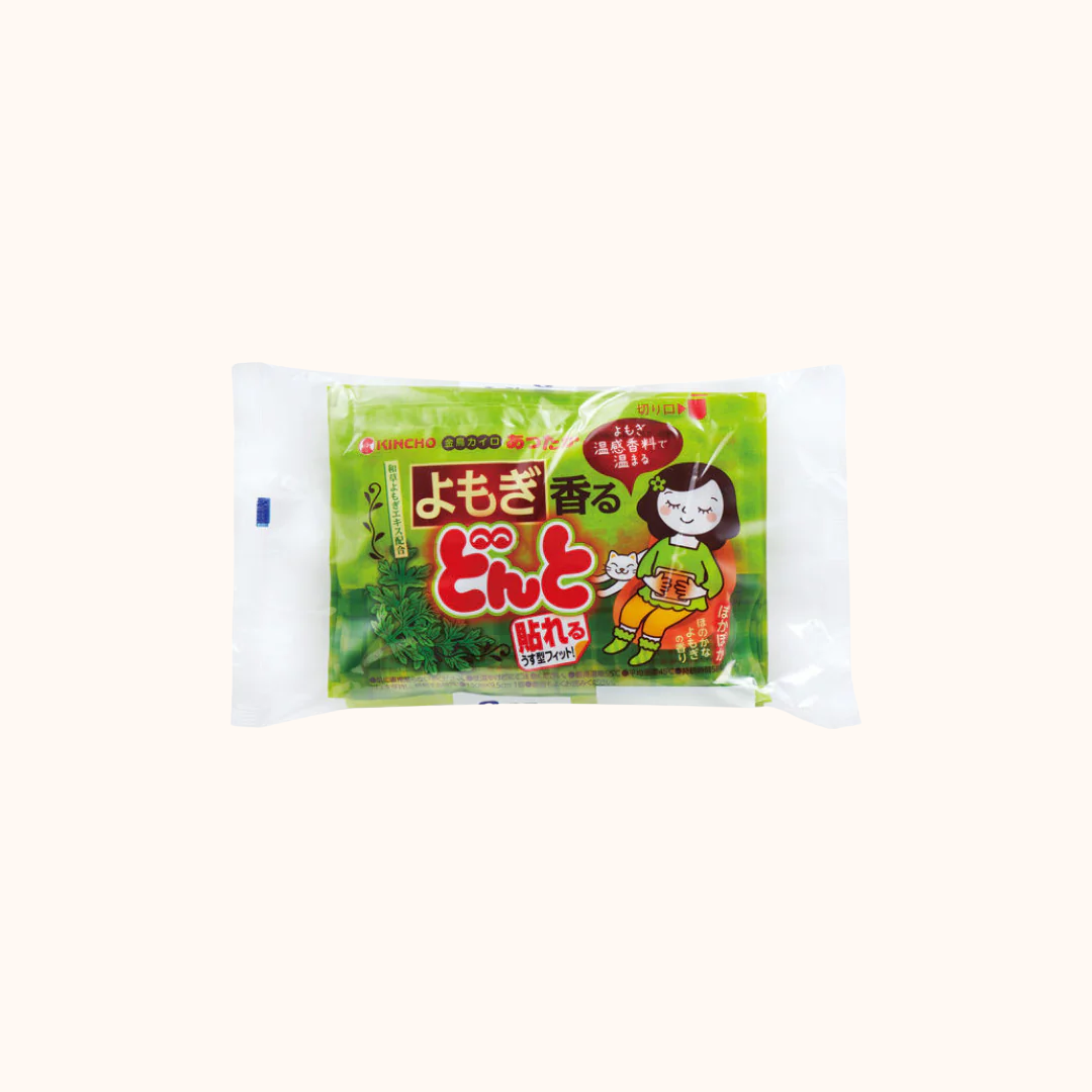 KINCHO MUGWORT SCENT STICK-ON DISPOSABLE HEAT PAD 8PCS
