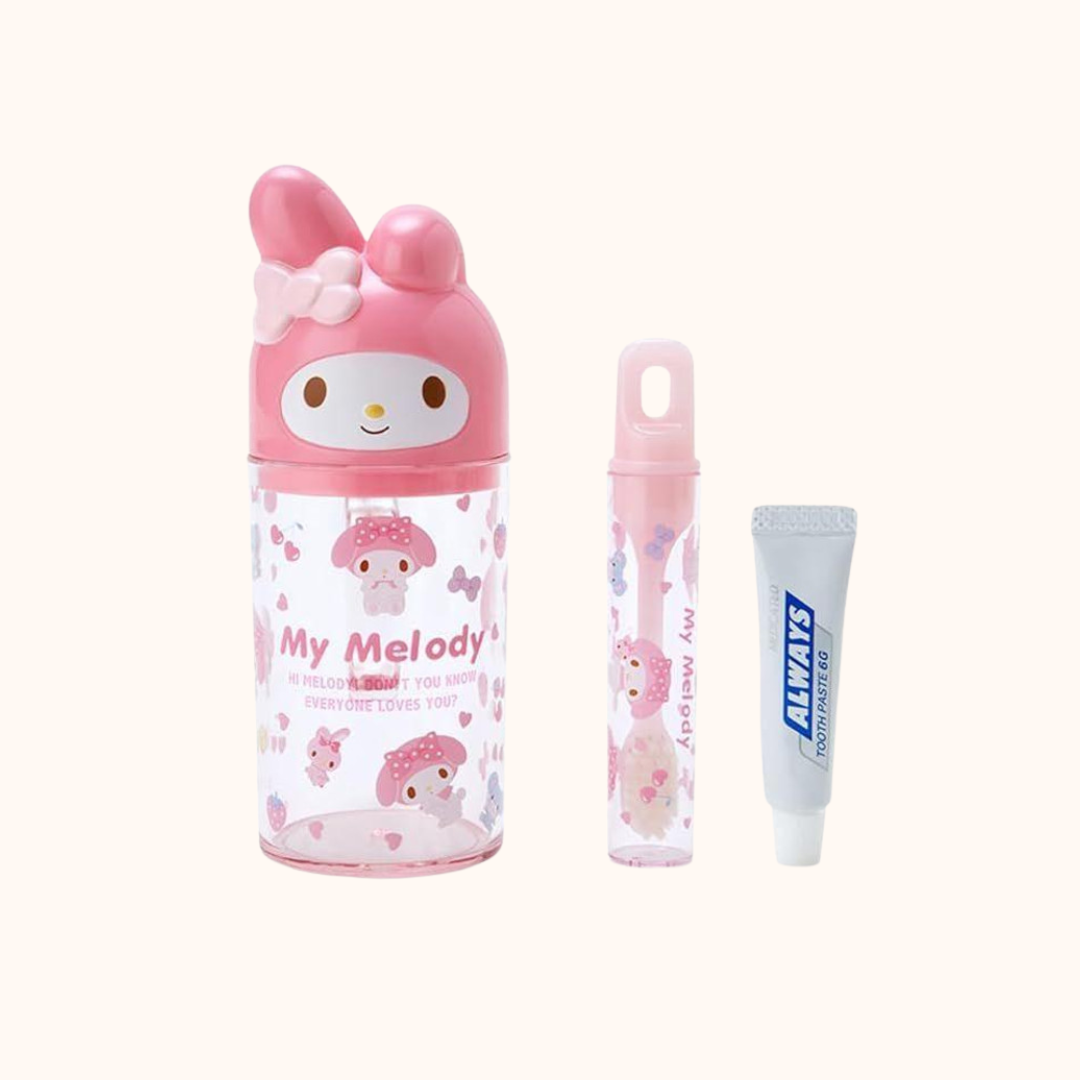 SANRIO MY MELODY STRAWBERRIES TOOTHBRUSH & CUP SET