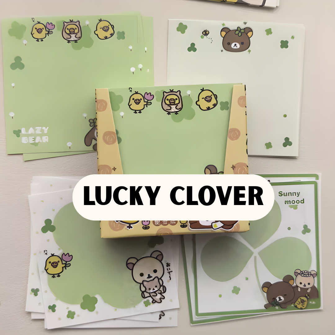 CUTE RILAKKUMA BOX STICKY NOTES SET 100PCS - 5 OPTIONS