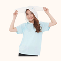 SANRIO CINNAMOROLL D-CUT HOODIES T-SHIRT BLUE SIZE L