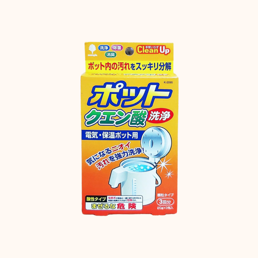 KOKUBO CITRIC ACID ELECTRIC KETTLE CLEANER 6 PACKETS