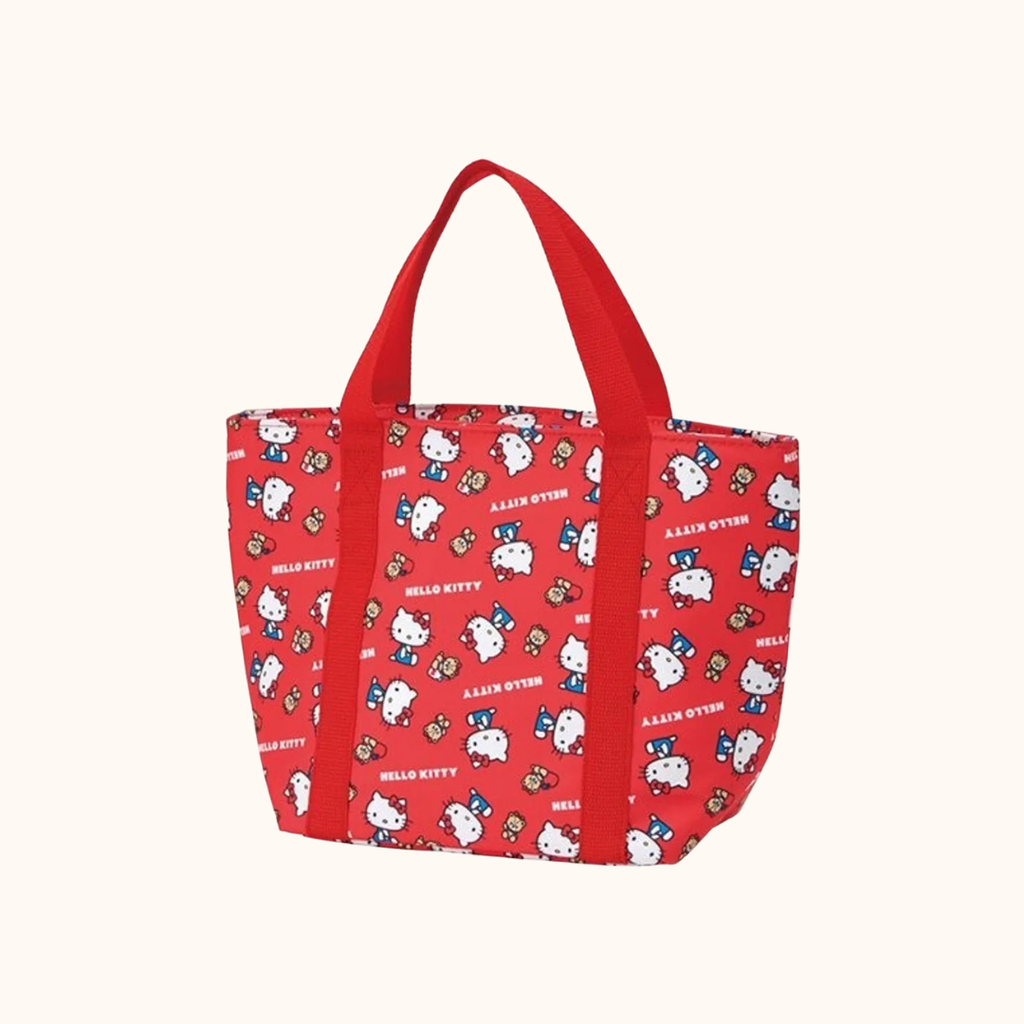 SKATER INSULATED LUNCH BAG WITH WET TISSUE POCKET HELLO KITTY