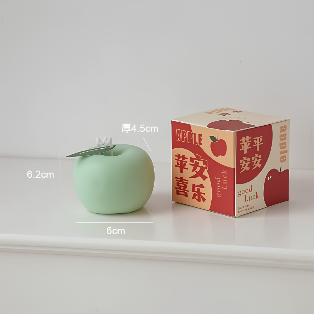 APPLE-SHAPED TROPICAL FRUIT SCENTED CANDLE - 2 OPTIONS