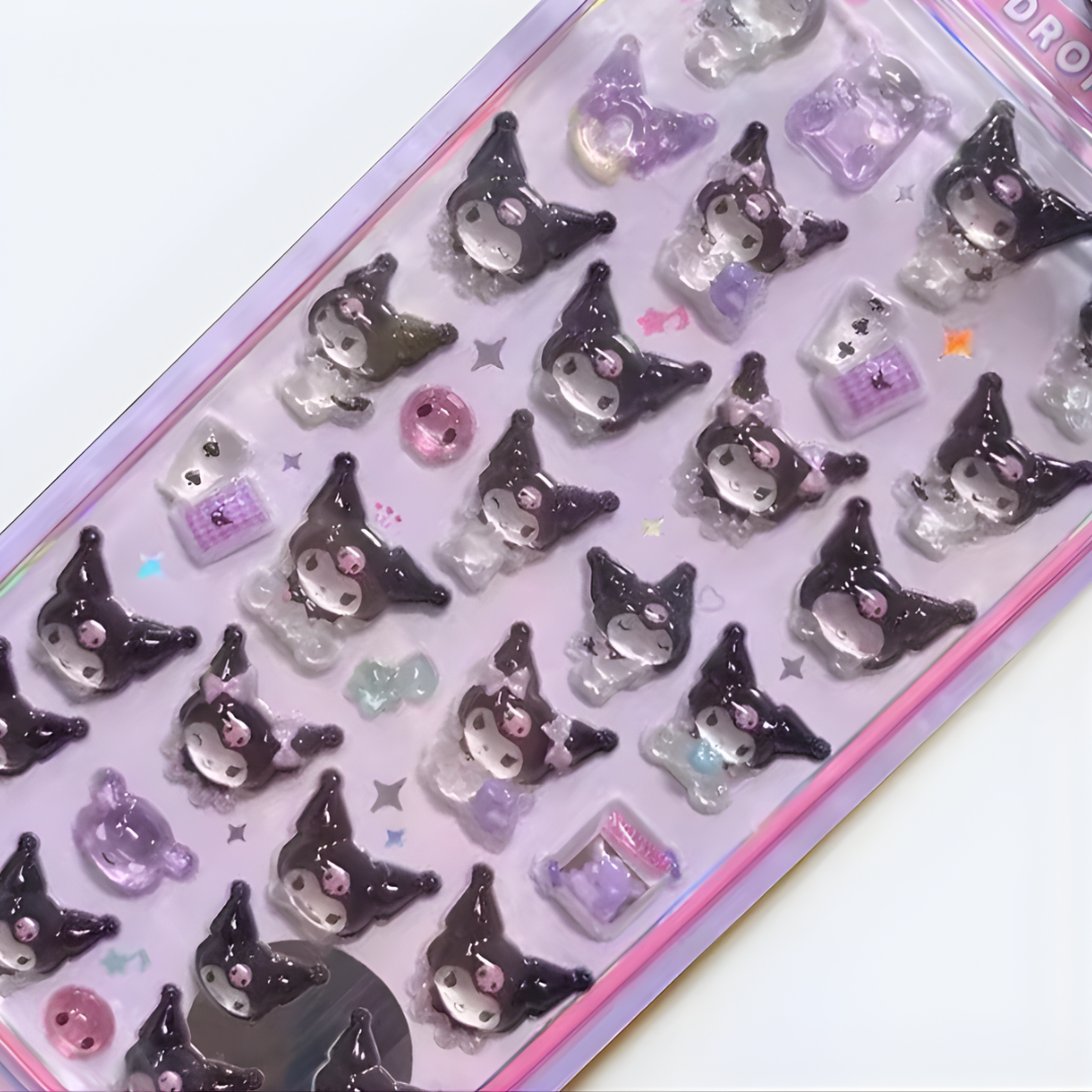 SANRIO CUTE 3D EMBOSSED STICKERS - 6 OPTIONS