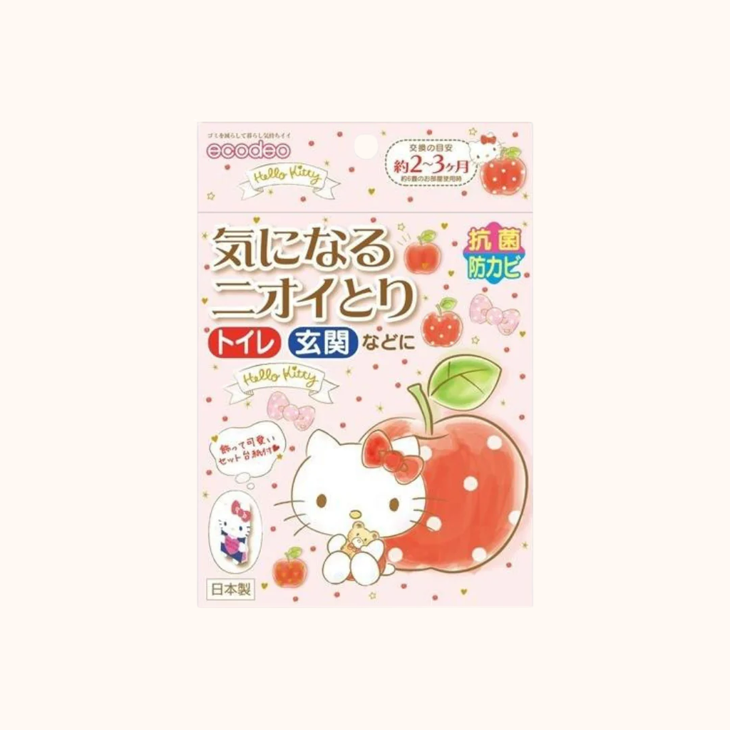 DRAPS DÉODORANTS ECODEO HELLO KITTY POUR TOILETTES ET CHAMBRE À CHAMBRE (2 FEUILLES)