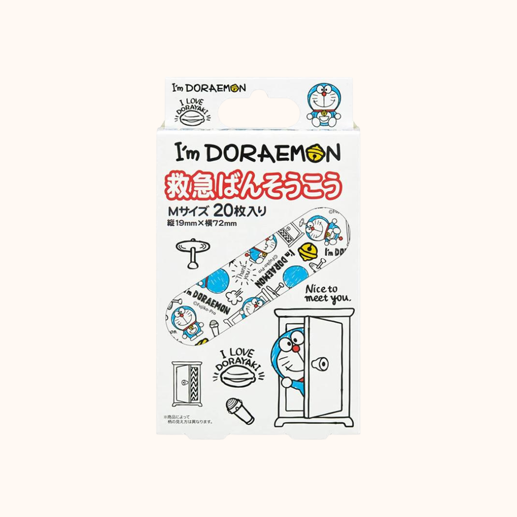 SKATER DORAEMON FIRST AID BANDAGES MEDIUM SIZE 20 SHEETS