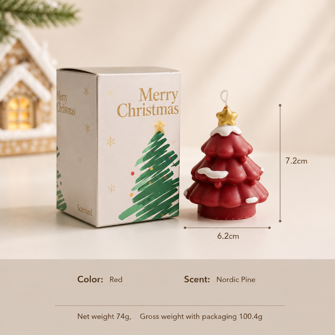 CHRISTMAS TREE CANDLE COLLECTION - 4 OPTIONS