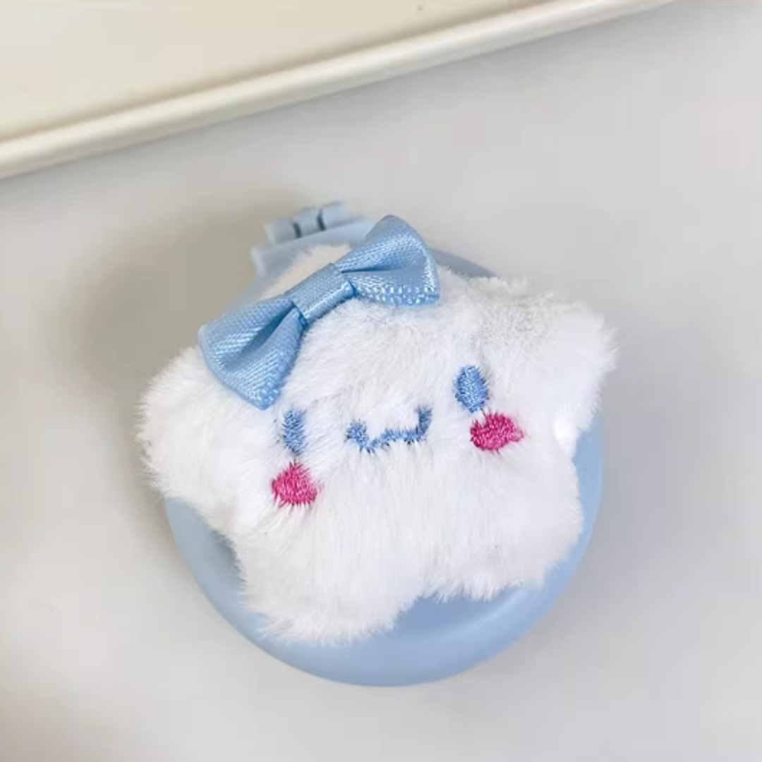 SANRIO PLUSH DOUBLE-SIDED MIRROR COMPACT - 4 OPTIONS