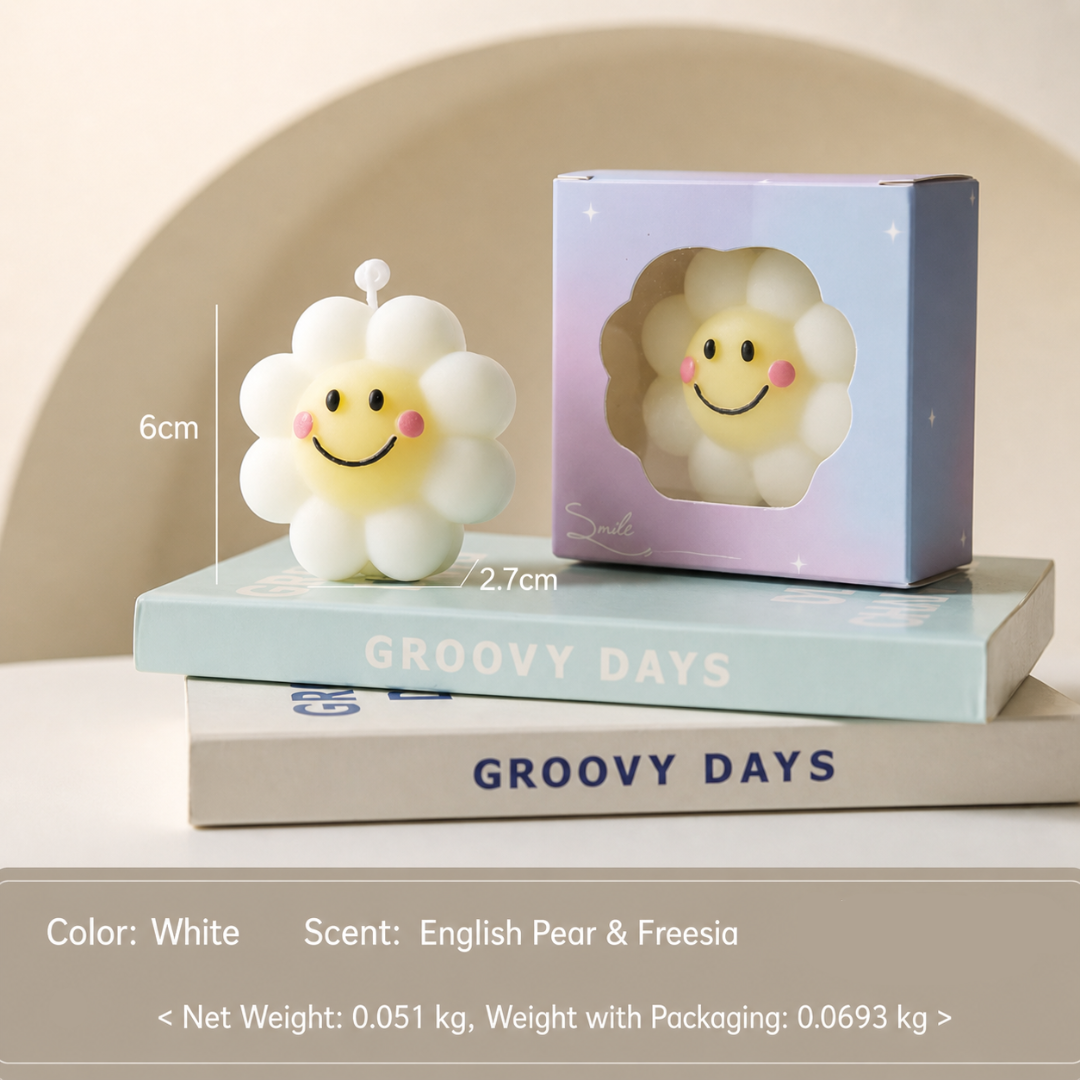 SMILEY SUNFLOWER CANDLE GIFT - 4 OPTIONS