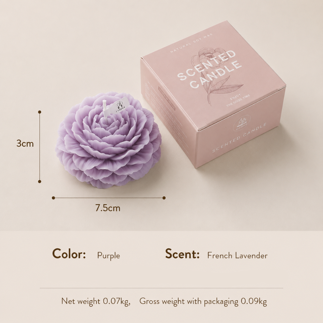 PEONY SCENTED CANDLE GIFT - 6 OPTIONS