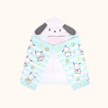 SANRIO POCHACCO HOODED TOWEL CLOVER DESIGN