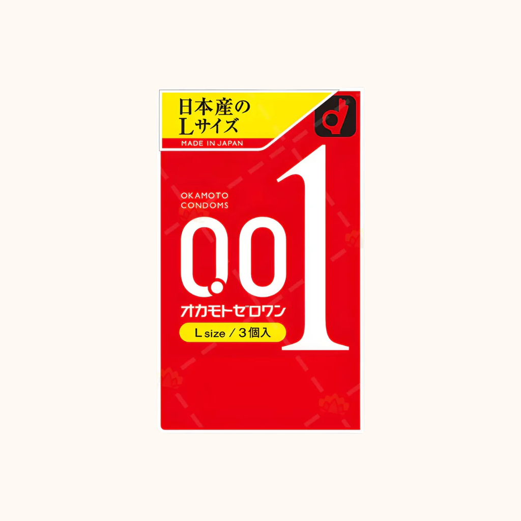 OKAMOTO 0.01 ZERO ONE CONDOM LARGE SIZE 3PCS