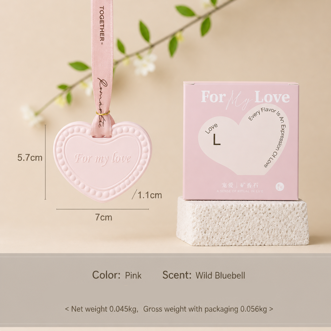 HEART AROMATHERAPY GYPSUM SOLID PERFUME - 4 OPTIONS