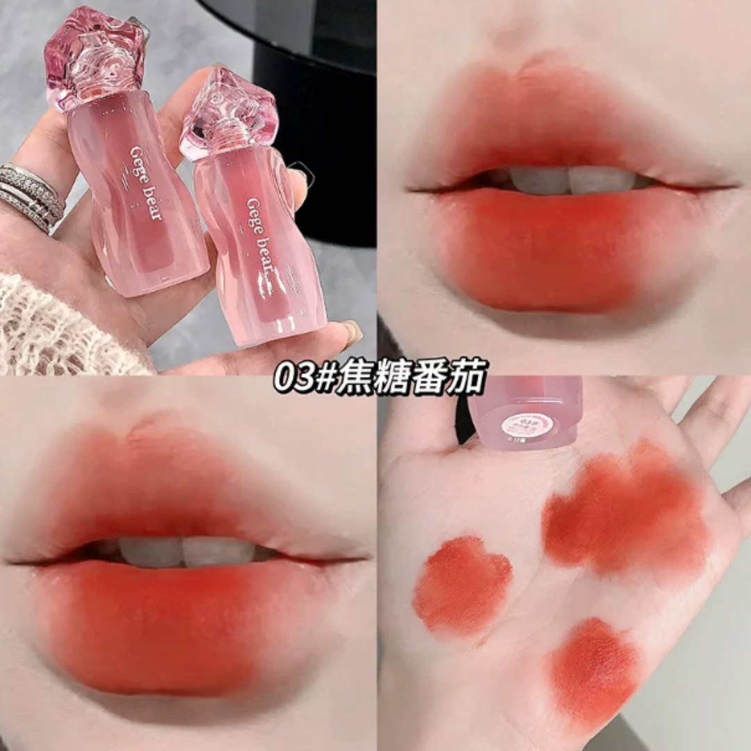 GEGE BEAR VELVET MIST CREAM LIP MUD - 5 COLOURS