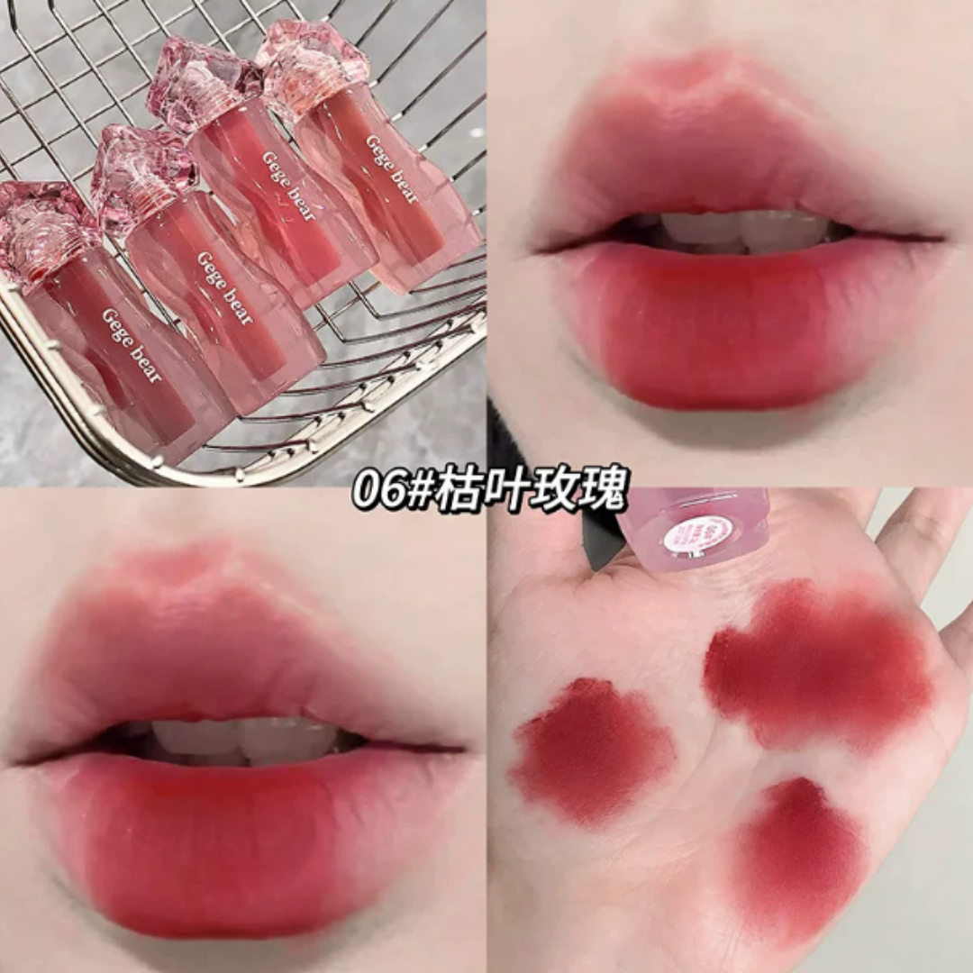 GEGE BEAR VELVET MIST CREAM LIP MUD - 5 COLOURS