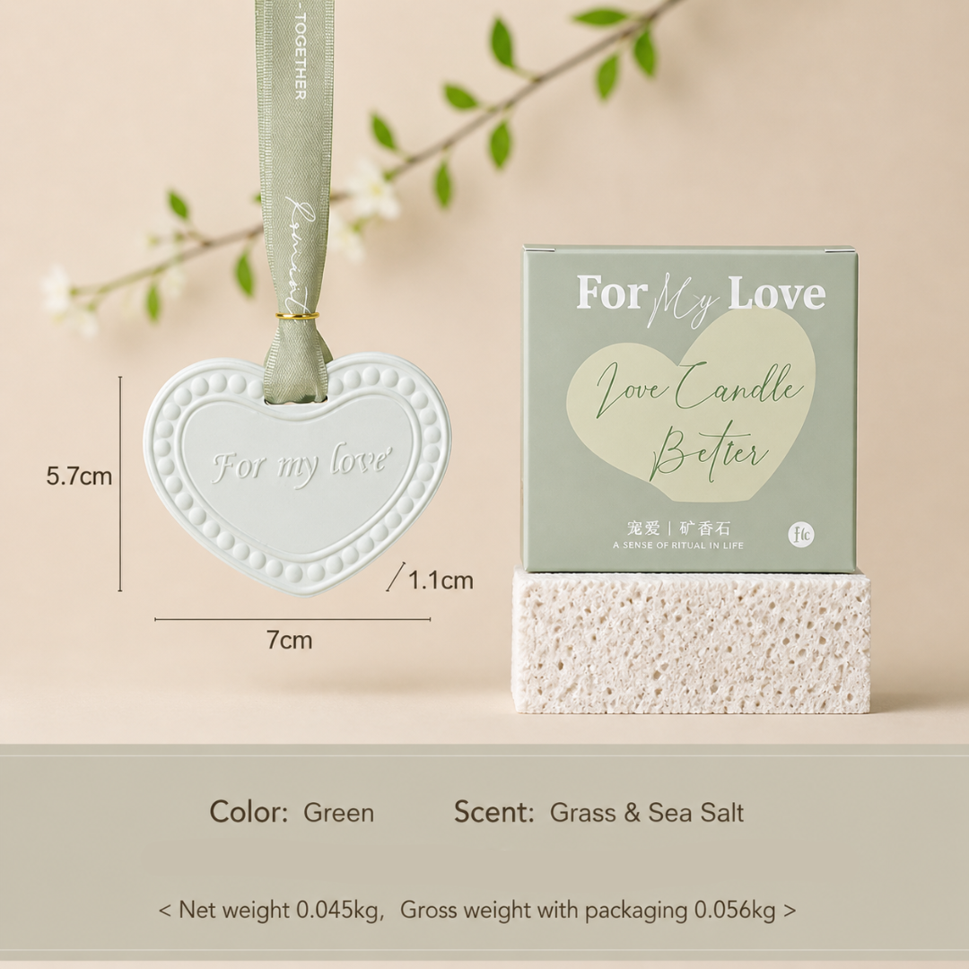 HEART AROMATHERAPY GYPSUM SOLID PERFUME - 4 OPTIONS