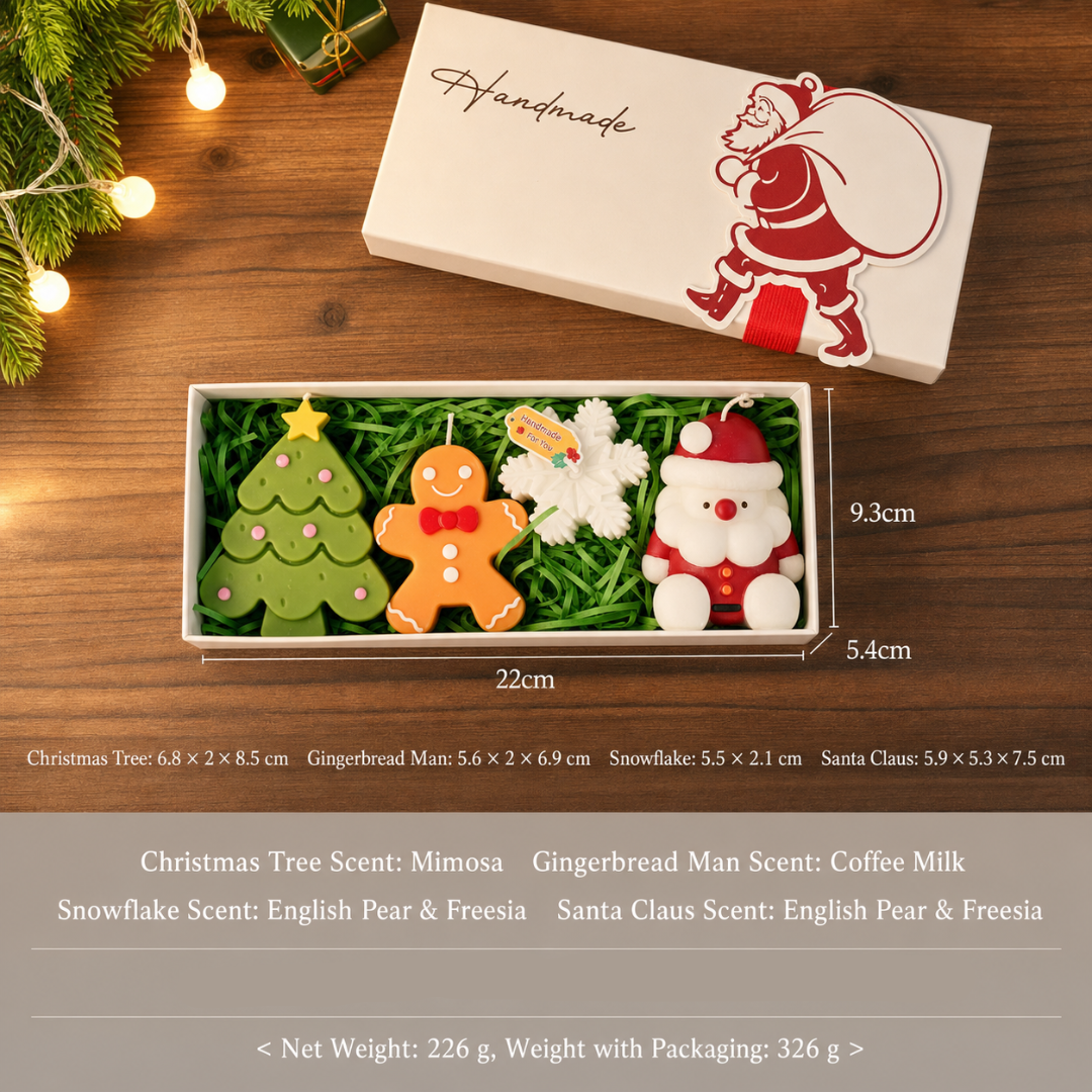 CHRISTMAS CANDLE GIFT BOX SET - 2 OPTIONS