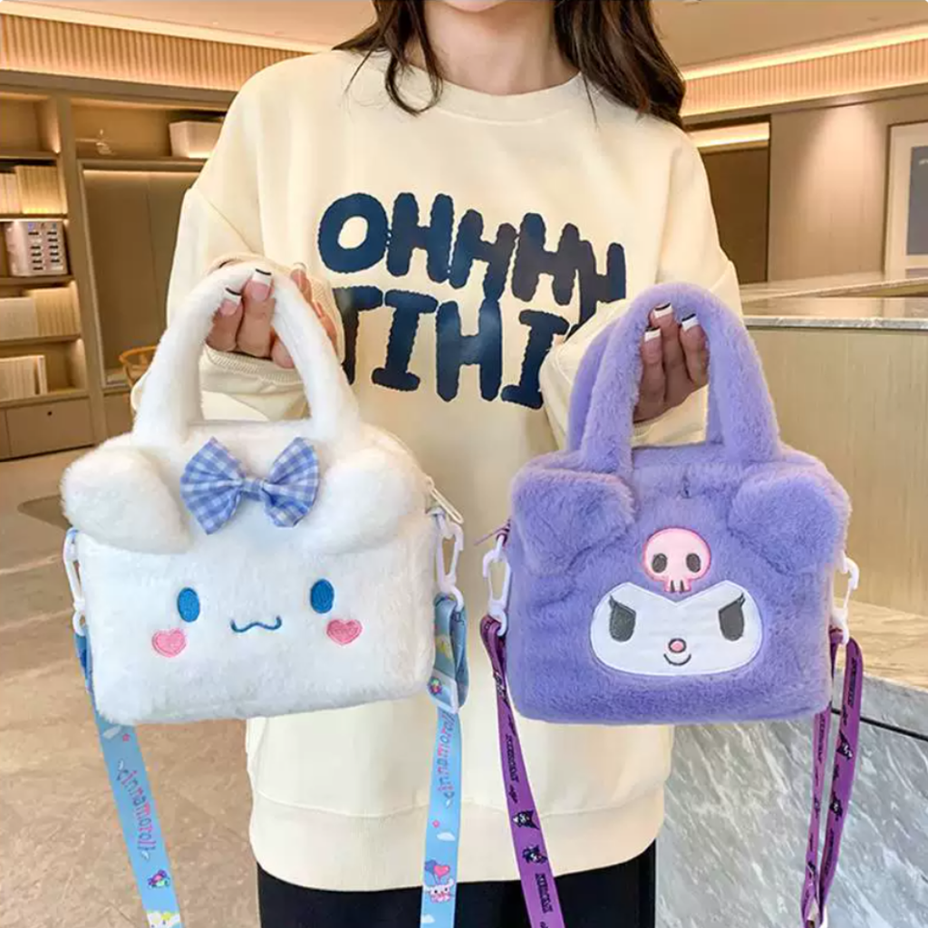 SANRIO PLUSH MINI SQUARE BAG - 5 OPTIONS