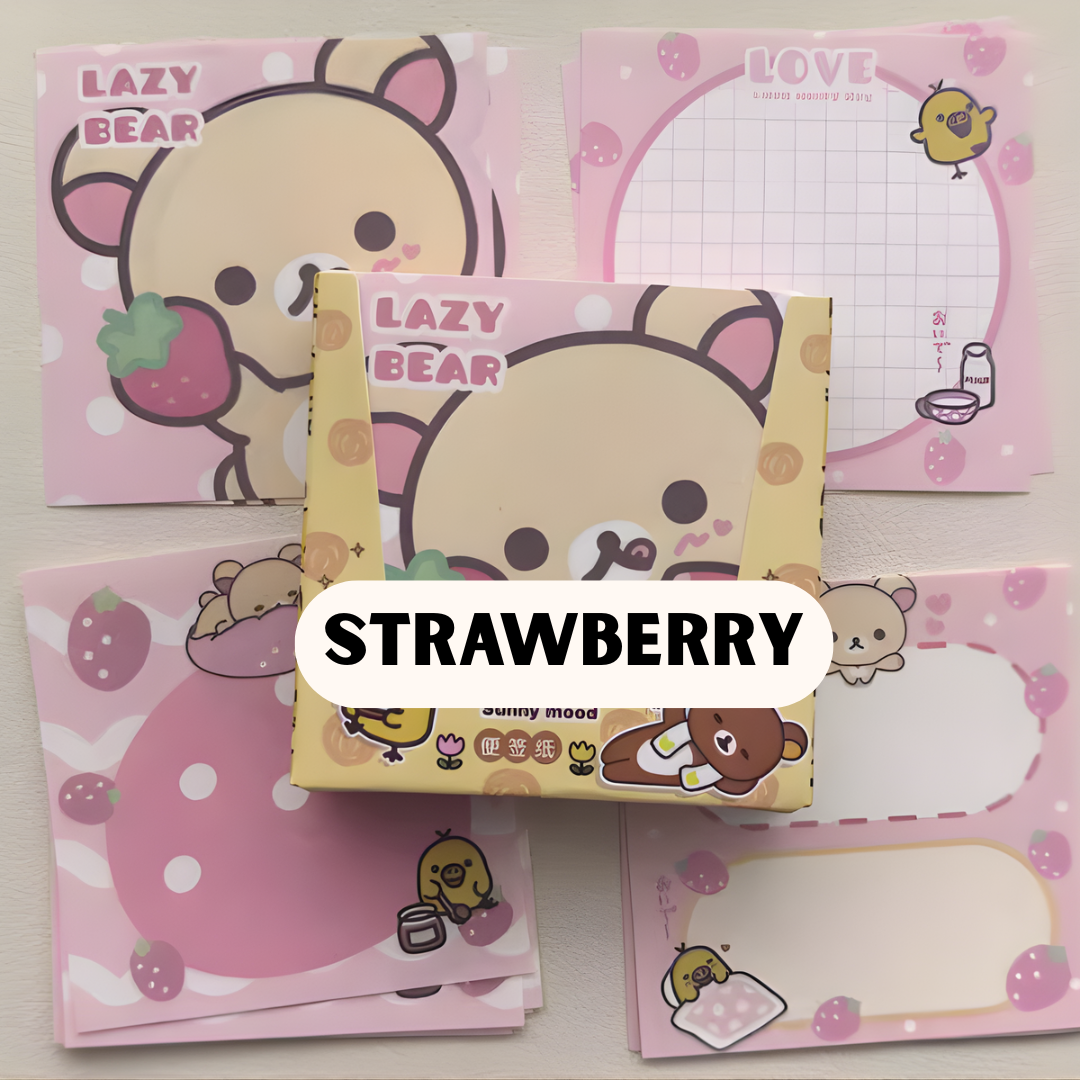 CUTE RILAKKUMA BOX STICKY NOTES SET 100PCS - 5 OPTIONS