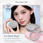 FLOWER KNOWS SHELL'S JEWEL COLLECTION SILK SATIN BLUSH 5G #01 PETAL PEARL