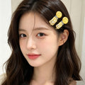 KOREAN CHUNKY BEAD HAIR CLIP - 4 COLOURS