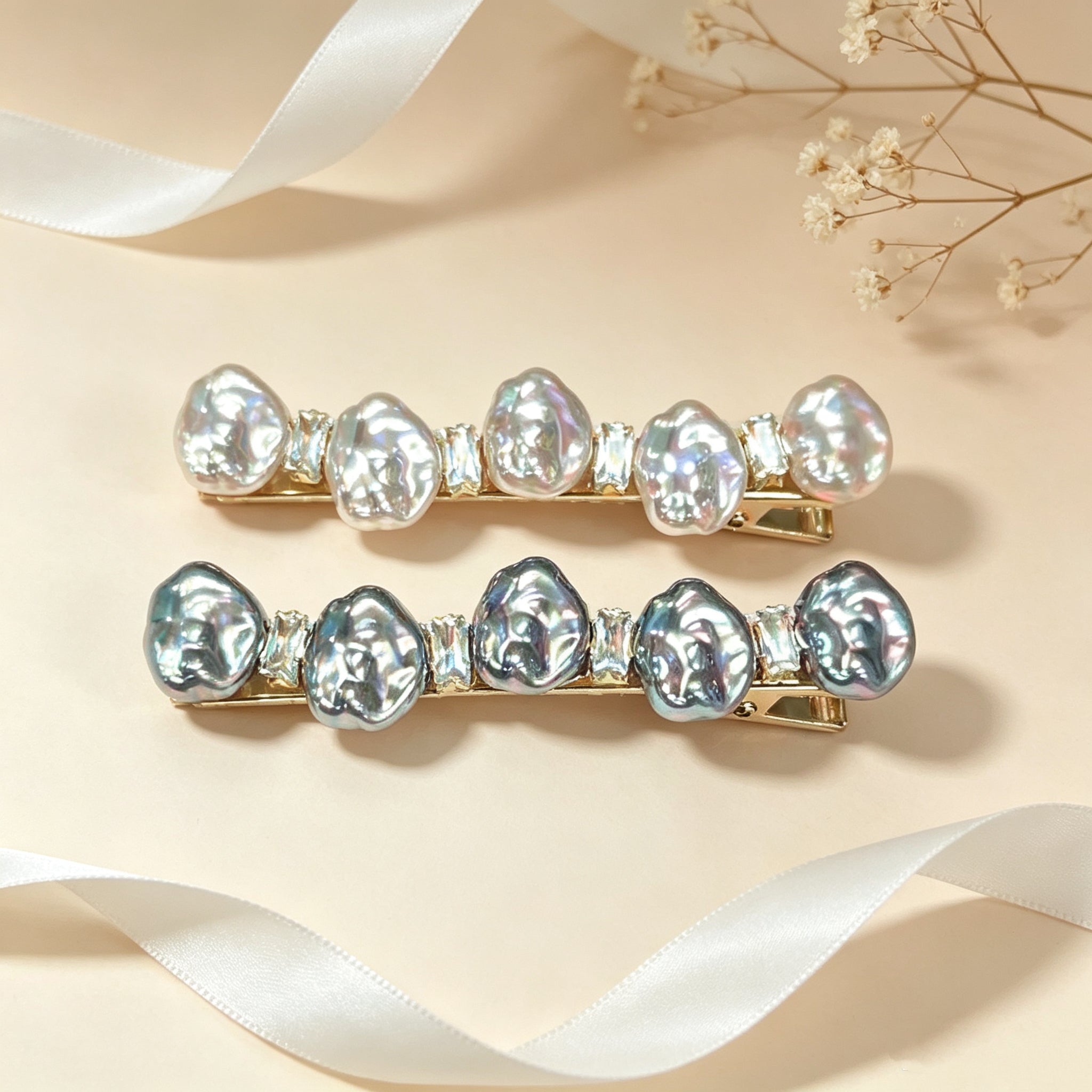 KOREAN BAROQUE PEARL HAIR CLIP