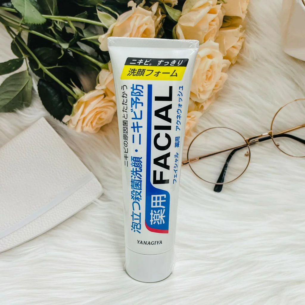 YANAGIYA HONTEN FACIAL ACNE WASH 140G