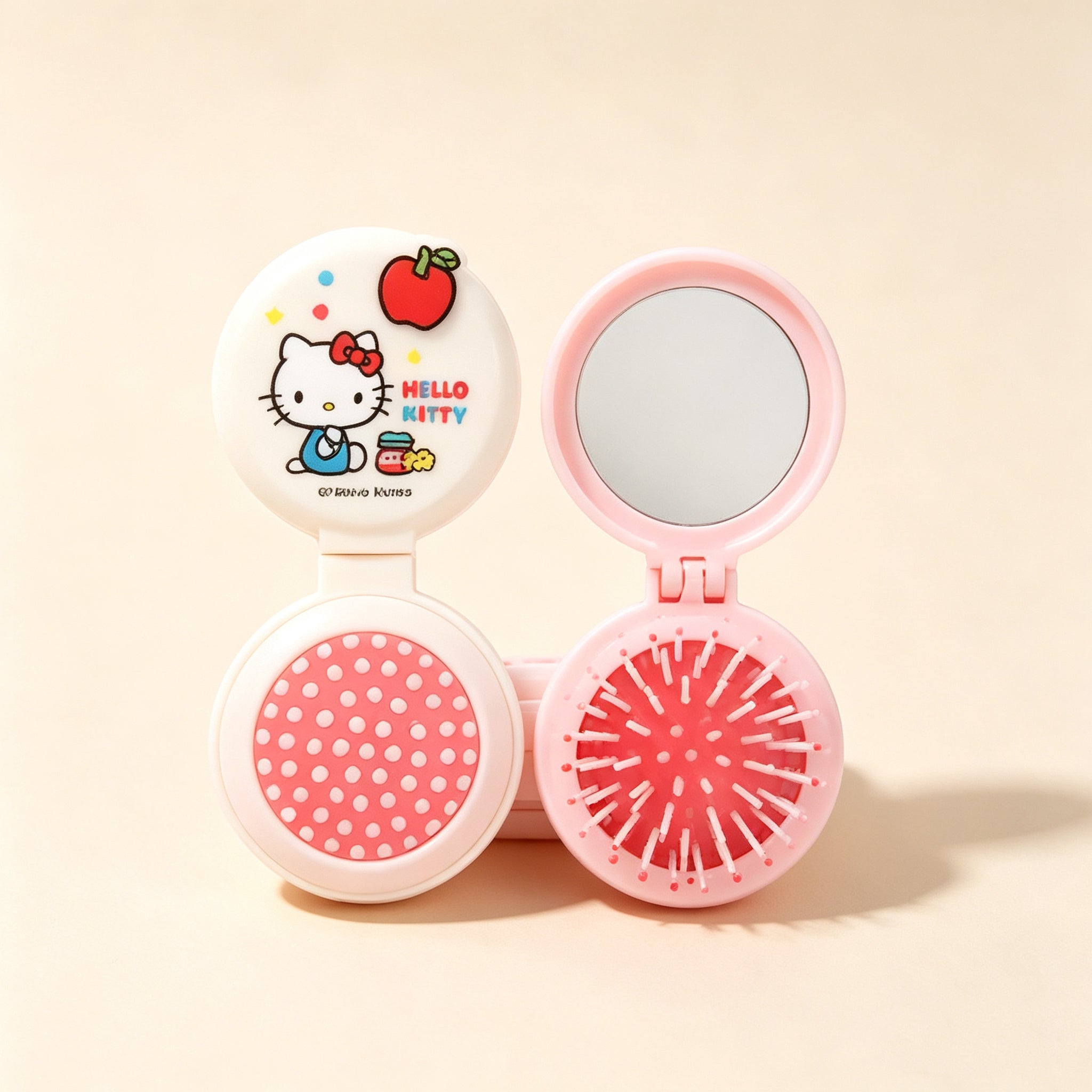 SANRIO HELLO KITTY CUSHION HAIR BRUSH PINK