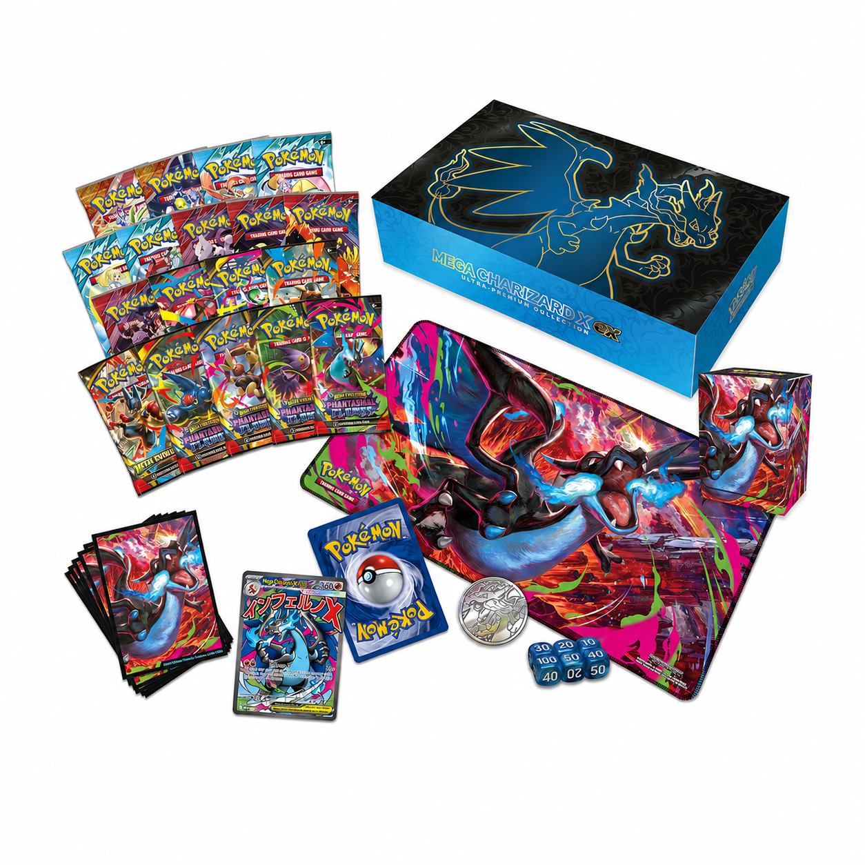 POKEMON TCG MEGA EVOLUTIONS MEGA CHARIZARD X EX ULTRA PREMIUM COLLECTION