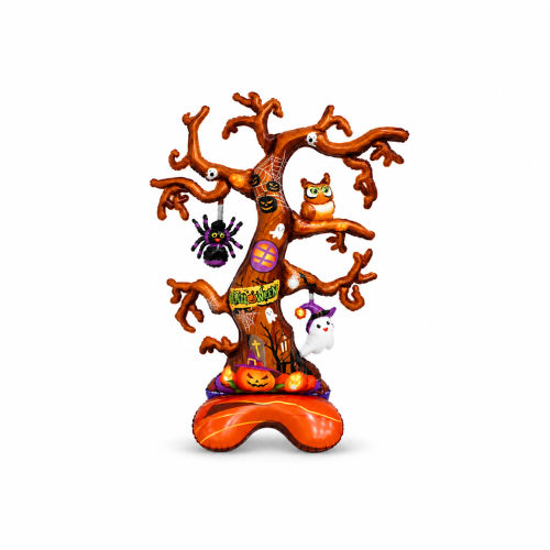 HALLOWEEN TREE INFLATABLE BALLOON DECORATION - 2 COLOURS - Orange
