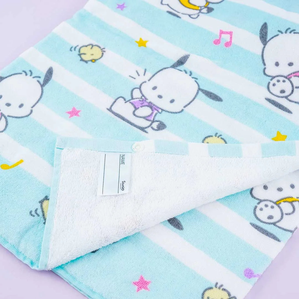 SANRIO POCHACCO HOODED TOWEL CLOVER DESIGN