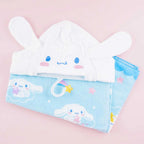 SANRIO CINNAMOROLL HOODED TOWEL CLOVER DESIGN