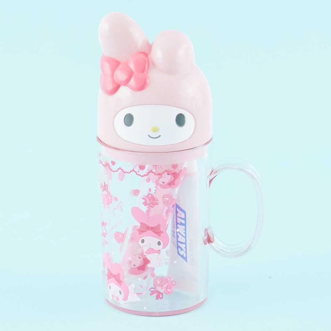 SANRIO MY MELODY BOW TOOTHBRUSH SET WITH CUP