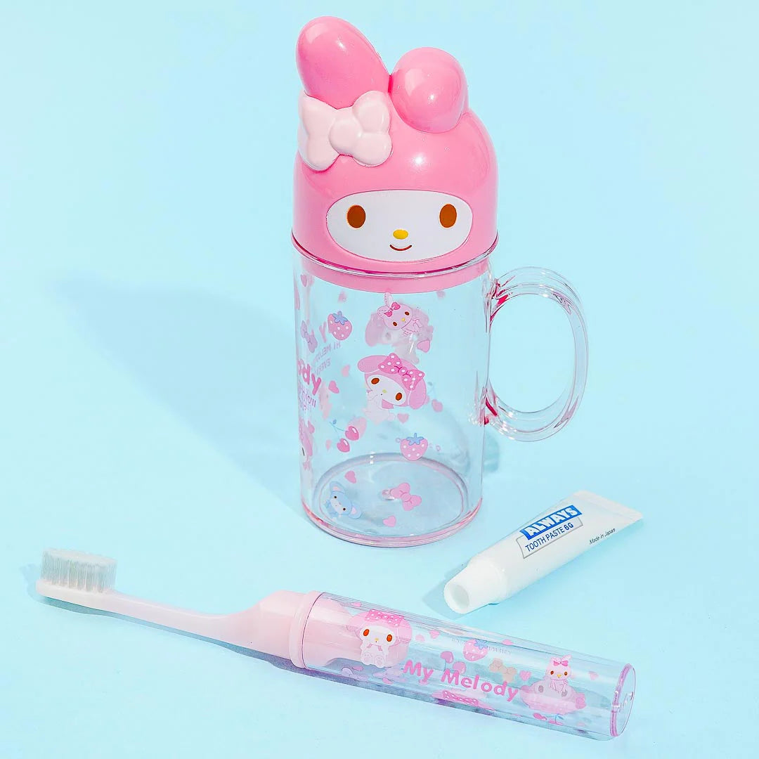 SANRIO MY MELODY STRAWBERRIES TOOTHBRUSH & CUP SET