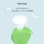 Masques verts pour enfants JN95 – 30 feuilles