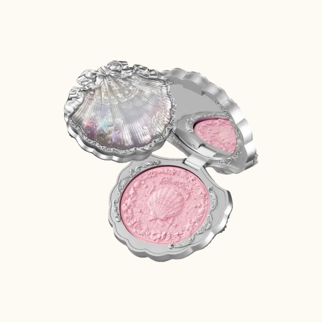 FLOWER KNOWS SHELL'S JEWEL COLLECTION SILK SATIN BLUSH 5G #01 PETAL PEARL