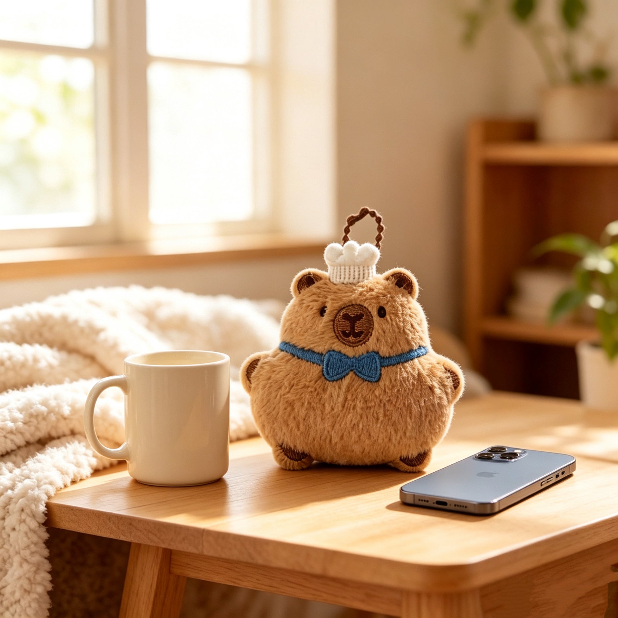 CAPYBARA PLUSH DOLL CHARM KEYCHAIN