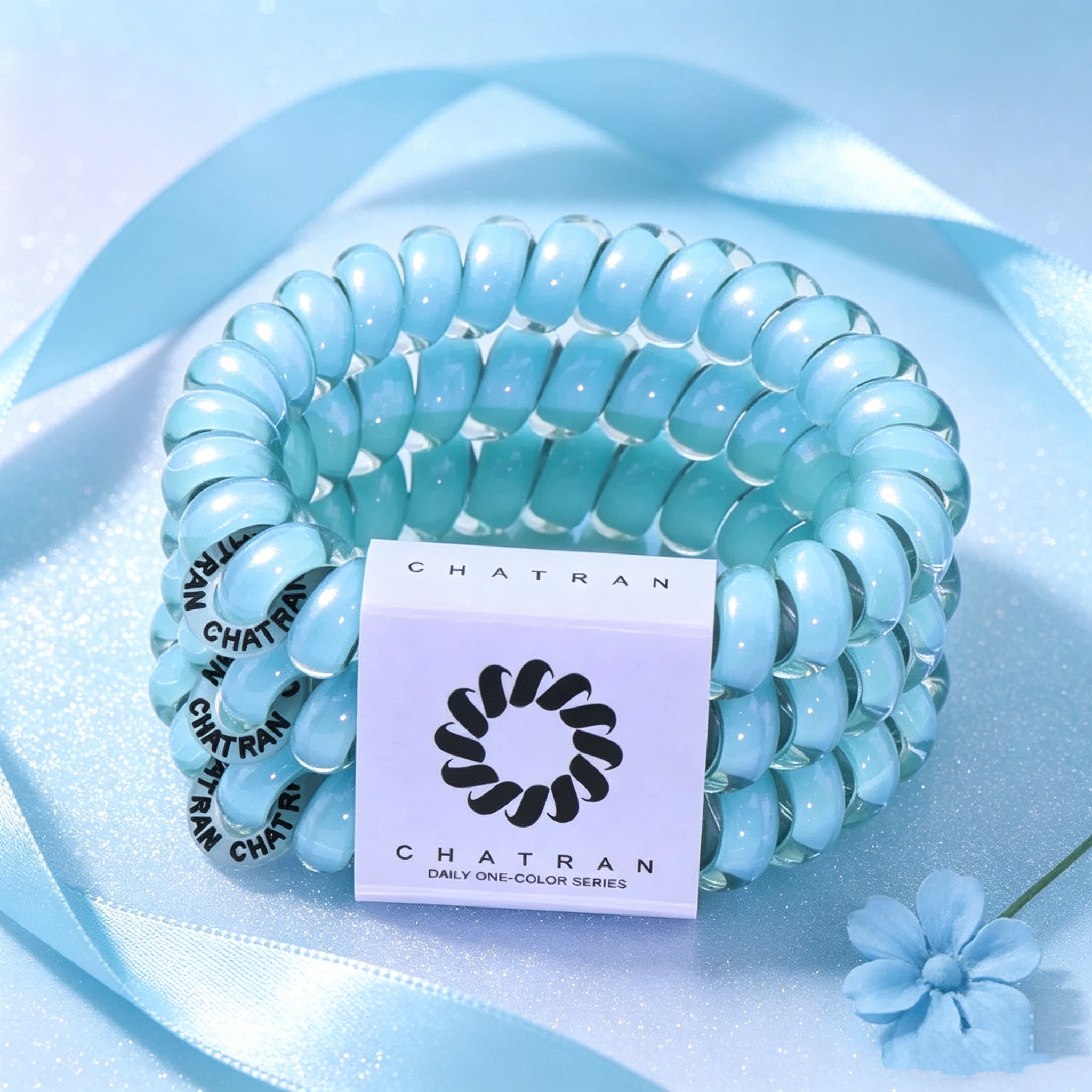 TT SEAMLESS PHONE CORD HAIR TIE 3-PACK - 20 COLOURS