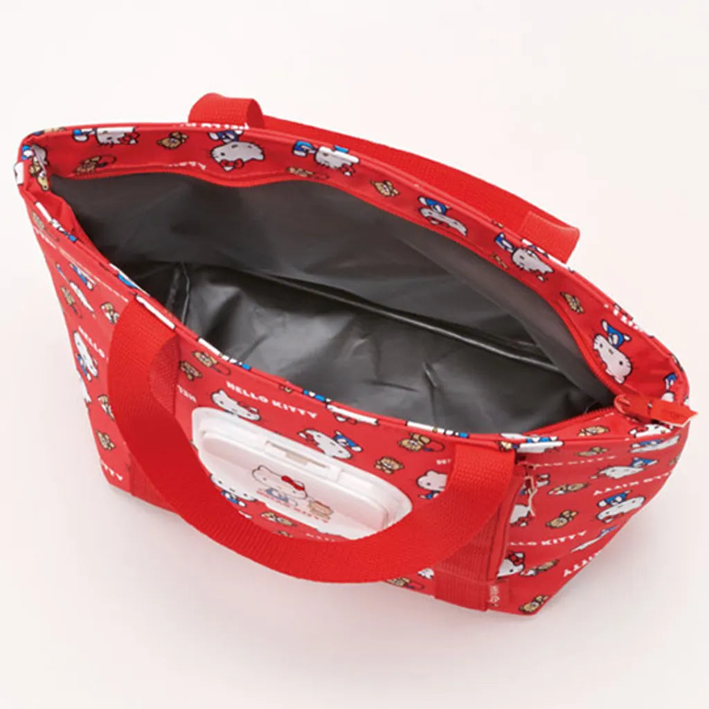 SKATER INSULATED LUNCH BAG WITH WET TISSUE POCKET HELLO KITTY