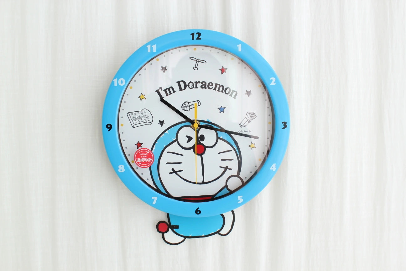 T'S FACTORY I'M DORAEMON LEG SWING CLOCK