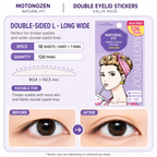 MOTONOZEN TWO SIDE DOUBLE EYELID TAPE L 72PCS