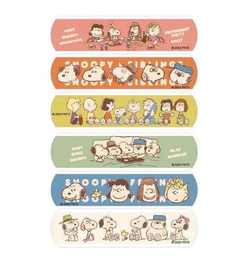 SUNTAN ADHESIVE BANDAGE SNOOPY & FRIENDS 18 SHEETS