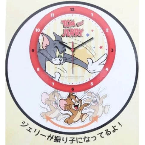 T'S FACTORY TOM AND JERRY CONTINUOUS SECOND HAND ROUND WALL CLOCK