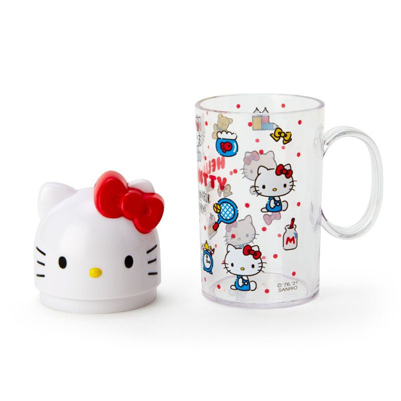 SANRIO HELLO KITTY TOOTHBRUSH SET WITH CUP