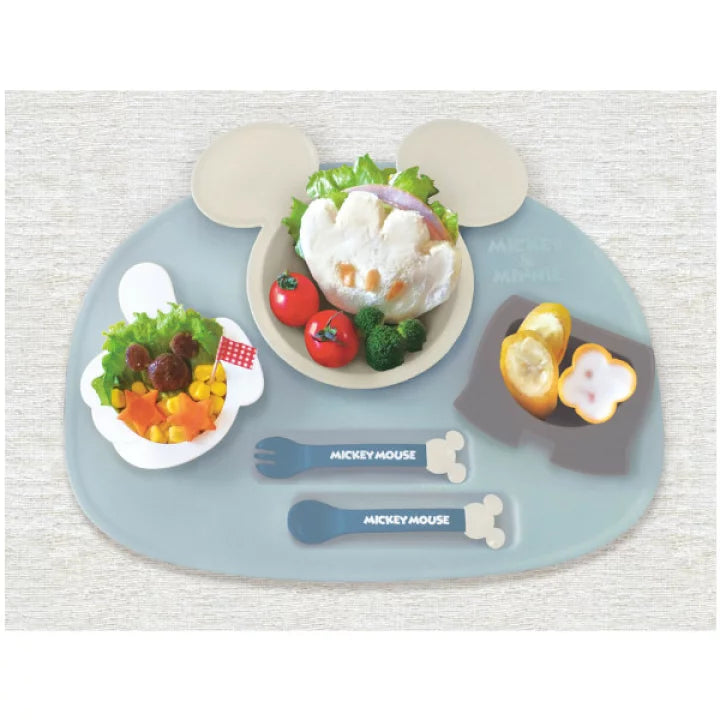 KINNIKASEI MICKEY MOUSE ICON LUNCH PLATE SET – LIGHT BLUE