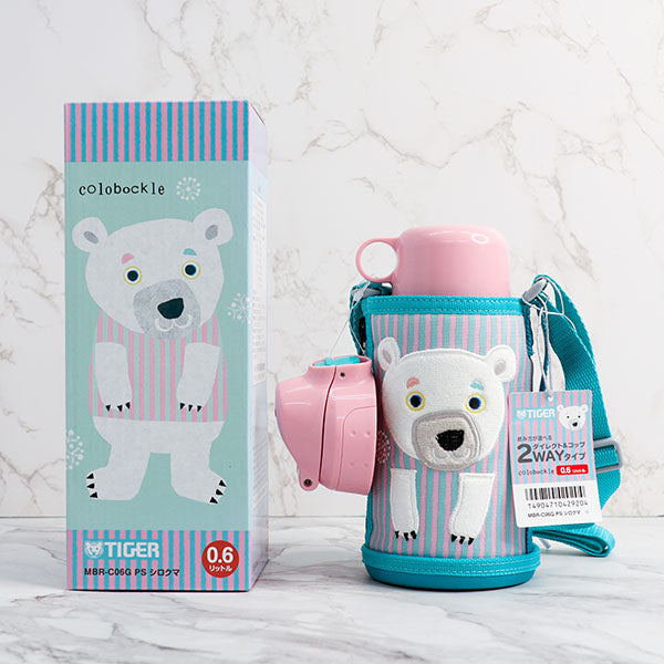 TIGER 2-WAY VACUUM INSULATED BOTTLE PLOAR BEAR 600ML