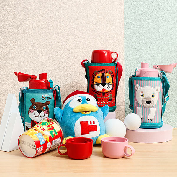 TIGER 2-WAY VACUUM INSULATED BOTTLE ANNIE (BROWN BEAR) 600ML