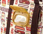 SKATER INSULATED LUNCH BAG WITH WET TISSUE POCKET BURGER