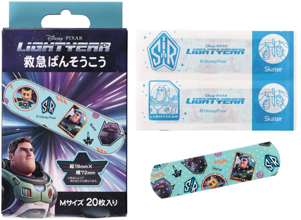BANDAI DISNEY BUZZ LIGHTYEAR CHARACTER BANDAGES 20 SHEETS